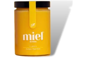 Miel pura de Abeja. Miel de Flores Bio 800 gr Miel de Leon - Miel de Abeja 100% Natural y Ecológica. Producto Artesano de Cosecha Propia. Sabor Dulce - Aroma Floral. Origen: El Bierzo.