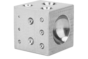 Salmue Dapping Doming Punch, 50mm Punches Jewelry Goldsmithing Herstellung Doming Tool Platz Dapping Block für die Schmuckherstellung