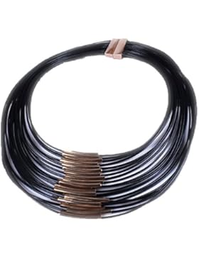 Saoirse Damen Quaste Halskette Leder Kette-6 Farben