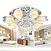 Produktbild Kristalllampe minimalistische Wohnzimmer Lichter LED-Deckenkreisschlafzimmerstudie Lampe 7 Gre 800 * 400 Ferngesteuerte Schalter E27 Lampenfassung