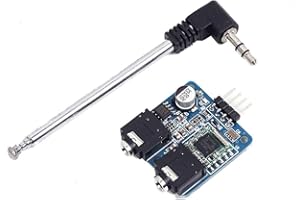 ICQUANZX Módulo de Radio FM estéreo TEA5767 con Antena telescópica 76-108MHZ para Arduino