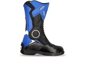 Kimo Kinder Motorradstiefel Protect Boots (Blau, 34)