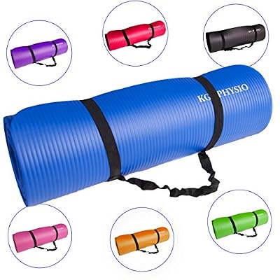 KG Physio Tapis de Yoga Antidérapant KG | PHYSIO (12mm), Qualité Premium Tapis de Sol Fitness pour la Salle de Sport, Pilates ou à la Maison avec Bandoulière (à l'intérieur du tapis)