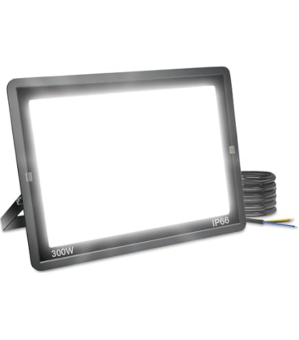 Faro LED Slim 300W Esterno IP66 - Proiettore SMD Multichip Con Luce Bianca Fredda 6000K