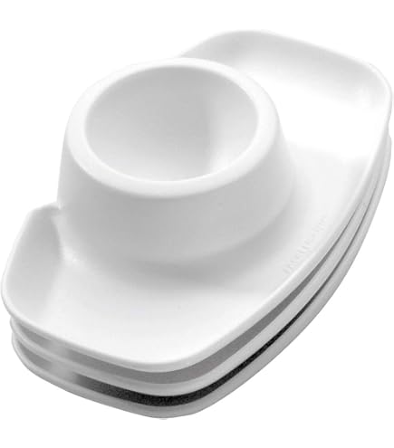 Fackelmann 8 Stück Eierlöffel | Bioplastik Weichgekocht Hellgrün