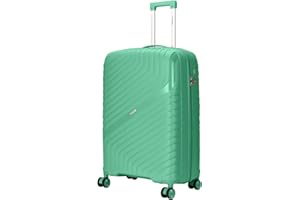 FLYMAX Cabin Suitcase Ryanair Cabin Bag EasJet Carry on Approved Hand Luggage 4 Wheels Lightweight Cabin Case Small Bag Cabin Luggage Fits 55x35x20 & 56x45x25 & 55x40x20 Fit Upto 10kg Green