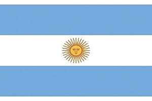 TrendClub100® Fahne Flagge „Argentinien Argentina AR“ - 150x90 cm / 90x150cm