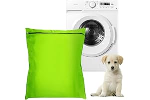 DOULEIN Sac à Linge Pour Animaux Domestiques 65 * 70cm Sac de Blanchisserie pour Animaux Pour éviter de Bloquer la Machine à Laver