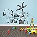 Produktbild kyprx Wildtier Elefant Löwe AFFE Vinyl Wandtattoo Kinderzimmer Junge Schlafzimmer Kindergarten Home Dekoration Kunst Tapete 76x57cm