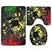 Produktbild African Flag The Lion of Judah Rasta Rastafari Jamaica Reggae Skidproof Toilet Seat U Shape Cover Bath Mat Lid Cover for Bathroom Rasta Lion 10