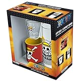 ABYstyle - One Piece Pack Verre 29cl + Shooter + Mini Mug Skull Luffy - version allemande