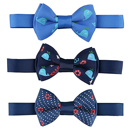 LaRibbons Infant Baby Neck Selbstriegel Bowtie Packung mit 3