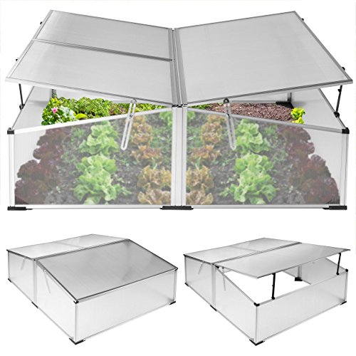 Rotfuchs Doppel Frühbeet Gewächshaus Treibhaus Tomaten Garten Pflanzen 119 x 100 x 40 cm