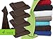 Produktbild Frottiertücher in unifarbenem Design - ideal als Basic fürs heimische Bad - komplette Serie in flauschiger Frotteequalität erhältlich in 4 verschiedenen Größen und in 9 modernen Farben, 1 Pack (4 Stück) - Handtücher [50 x 100 cm], mocca