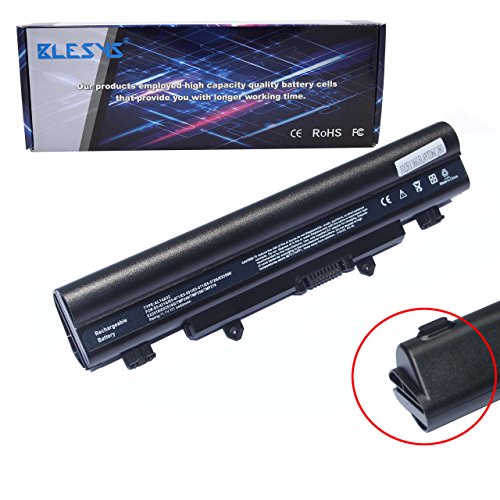 BLESYS - 4400mAh Acer Aspire E5, E5-411, Aspire E14, 15, V3-472, V5-572, Travelmate P246, Extensa 2509, EX2509 Serie Ersatz Laptop Akku für AL14A32, KT.00603.008, 3ICR17 / 65-2