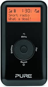 Pure Move 2500 Tragbares Kompaktradio (DAB/DAB+/UKW mit RDS, 20 Speicherplätze) schwarz