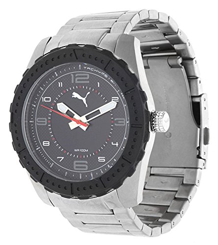 Puma Herren-Armbanduhr XL Cross Analog Quarz Edelstahl PU103091002 Puma Herren-Armbanduhr XL Cross Analog Quarz Edelstahl PU103091002