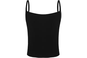 LiiYii Maillot De Corps pour Enfants Fille Débardeur en Coton De Sport pour Filles Gilet Couleur Unie Slim Fit pour Entraînement De Gymnastique Et Yoga