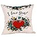 Produktbild Dasongff Herz Drucken Kissenbezüge Sofakissen Pillowcase Beste Valentine 's Day Gifts Frau Freundin Geburtstag, Muttertag, Hochzeitstag, Jahrestag, Geburtstagsgeschenk