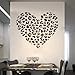 23.6" X 27.6" Personalized Cheetah Spot Heart Vinyl Wall Decal Removable mural decor Sticker Cheetah Print for family decals
