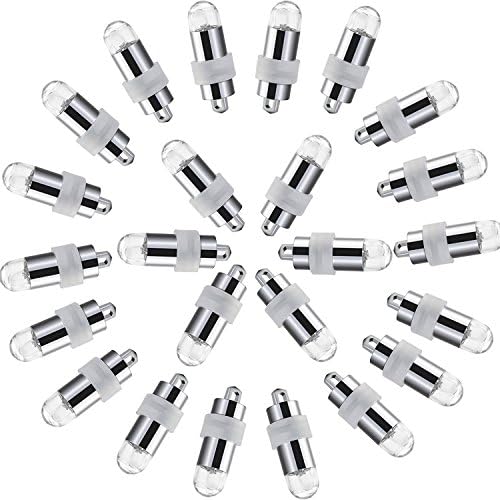 SusuTOP 24 Pack Multicolor LED Submersible Waterproof Mini Blinking Lights for Paper Lantern Balloon Floral Wedding Halloween Christmas Party Decoration Centerpieces