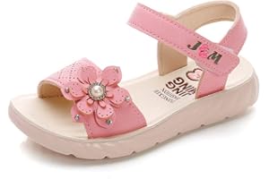 Minbei Kleinkind Baby Mädchen Sandalen Girl Sandal Sommerschuhe Pink Weiß