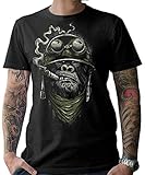 monkey motorrad hamburg sehr hochwertiger Druck NG articlezz Herren Biker T-Shirt - Gorilla Monkey Kultiges Kurzarmshirt für die Motorradfahrer unter Euch. Gr. S-XXXXXL