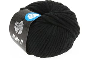 ‎LANA GROSSA LANA GROSSA Mille II | Strapazierfähiges Mischgarn mit Merinowolle, waschmaschinenfest | Handstrickgarn aus 50% Schurwolle & 50% Acryl | 50g Wolle zum Stricken & Häkeln | 55m Garn FB15