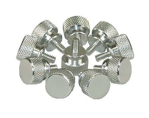 InLine® Rändelschrauben (silber) für Gehäuse, 12mm, 10er Pack