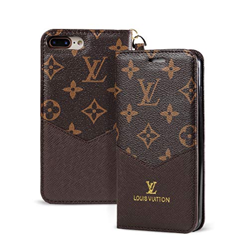 Luaferi iPhone 11 Funda,Móvil Carcasa por iPhone 11 Pro, iPhone 11 Pro MAX, iPhone X/XS/XR/XS MAX Estuche con Cartera Tarjetas Magnetico Flip Protector por iPhone 7plus/8plus (iPhone 6/6s, Marrón)