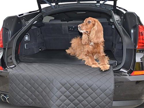 Auto Car Boot Protection Cover for Dog Bed Pet Bed in Black Faux Leather