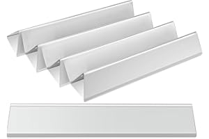 GLARETEX 7636 Flavorizer Bars, Edelstahl Aromaschienen für Weber Spirit I & II 300 Series, Spirit E310, E320, E330, S310, S320, S330 (mit vorderen Brennerknöpfen), 38,9CM