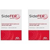 Sidefer Damla Takviye Edici Gıda, 30 ml Şişe + 1 Adet Toz Paket, 2 Adet