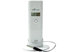 TFA Blooming Weather 30.3302.02 Smartphone Pro Plus Temperature/Humidity Transmitter - White