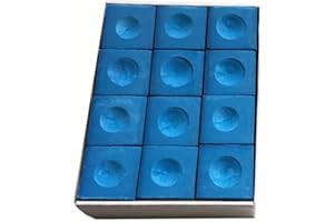 Wolike Snooker & Pool Pioneer Cue Chalk, Blue, Box of 12 pcs
