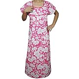 Indiatrendzs Women Nighty Cotton Floral Nightwear Nightgowns 44"