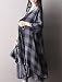 Vogstyle Women's New Loose Thin Garb Drap Open Front Cardigan Medium 3/4 Sleeve-Black