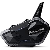Midland BTR1 Advanced Singolo C1529, Interfono Moto Bluetooth Singolo, Auricolari Casco Impermeabili IPX6, Cancellazione Rumo