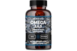 NEWGATE LABS Omega 3 6 9 - Premium Nutritional Supplement - 90 Triple Omega Softgels - Made in The UK