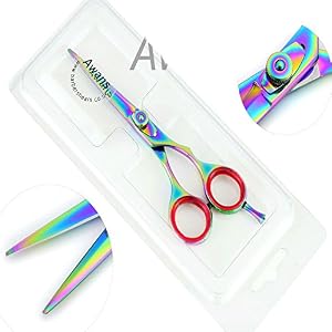 Awans Professional Hairdressing Barber Salon Scissors, Stainless Steel Sharp Razor Edge Titanium Scissors 5.5" 11B - Image 3