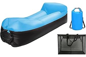 POPUPWAVE Aufblasbares Sofa, Stzkissen, Liegekissen, auslaufsichere aufblasbare Couch. Campingsofa mit Tragetasche und Strandtasche für Camping, im Freien und am Strand