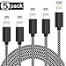 Produktbild TNSO Phone Ladekabel, 5Pack [3/3/6/6/10 FT] Nylon Phone Kabel [MFi Zertifiziert] für  iPhone XS/XS MAX/XR/8/8 plus/7/7 plus, iPad Air