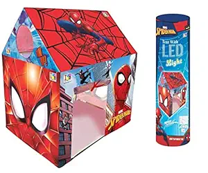 HALO NATION LED Light Tent Spider Tent House for Kids Boys Girls - Children Tent Adventure Play House Pop up Tent House - Fun Cottage for Indoor or Outdoor Activity for Kids Girls Boy