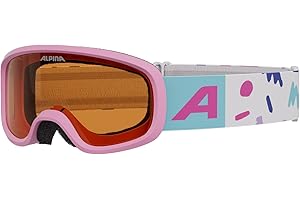 ‎ALPINA ALPINA PINEY 2.0 - Beschlagfreie, Extrem Robuste & Bruchsichere Skibrille Mit 100% UV-Schutz Für Kinder, rose matt