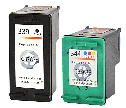 Druckerpatronen kompatibel für HP 344 + 339 - 2