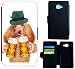 Produktbild Hülle Galaxy A3 Modell 2016 Hülle Samsung A3 A310 Schutzhülle Handyhülle Flip Cover Case Samsung Galaxy A3 A310 Modell 2016 (1427 Hund Bier Fest Bayern Oktober)