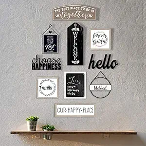 The House of Memories Wall Decor Plaque Frame Rustic Wall Decorative (48