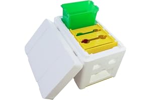 HunterBee Queen Mini Bee Mating Nuc Box Queen Bee Breeding Box Pollination Box Foam Frames Beekeeping Tool Beekeeping Equipment Mating Nucs Hive Beekeeper Supplies