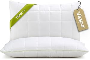 ‎VITAPUR Vitapur Kinderkopfkissen 40x60 Memory-Schaum - Ergonomisches Kinderkissen für erholsamen Schlaf - Hypoallergen Kissen für Allergiker - Öko-Tex Zertifiziert - 1 Set