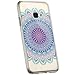 Produktbild Jinghuash Kompatibel mit Galaxy Xcover 4 Hülle,Kompatibel mit Galaxy Xcover 4 Hülle Transparent TPU Silikon mit Mandala Blume Muster Ultra Dünn Durchsichtig TPU Handyhülle Tasche Case,Mandala#9
